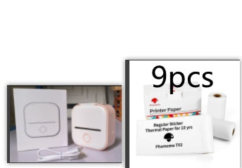 Portable Mini Thermal Label Printer Home Photo Printer Student Wrong Question Printer Bluetooth-compatible Mini Label Printer Price Tag - Shenanigans 