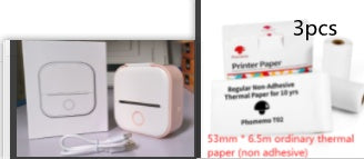 Portable Mini Thermal Label Printer Home Photo Printer Student Wrong Question Printer Bluetooth-compatible Mini Label Printer Price Tag - Shenanigans 