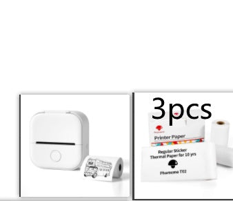 Portable Mini Thermal Label Printer Home Photo Printer Student Wrong Question Printer Bluetooth-compatible Mini Label Printer Price Tag - Shenanigans 