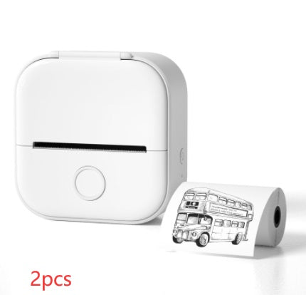 Portable Mini Thermal Label Printer Home Photo Printer Student Wrong Question Printer Bluetooth-compatible Mini Label Printer Price Tag - Shenanigans 