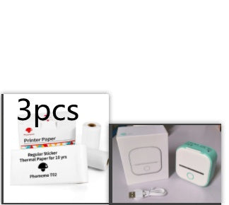 Portable Mini Thermal Label Printer Home Photo Printer Student Wrong Question Printer Bluetooth-compatible Mini Label Printer Price Tag - Shenanigans 
