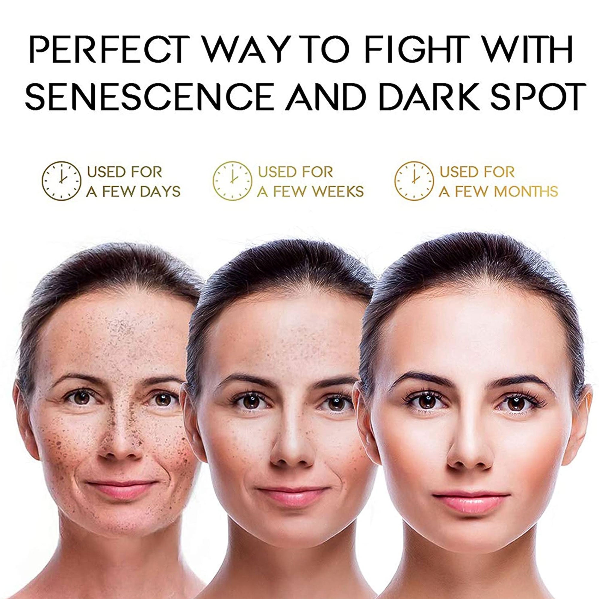 SAISZE Face Serum Set, 3 Pcs Anti-Aging Vitamin C Serum & Hyalurionic