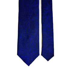 PHOENIX Royal Blue Paisley Silk Grenadine Jacquard Tie
