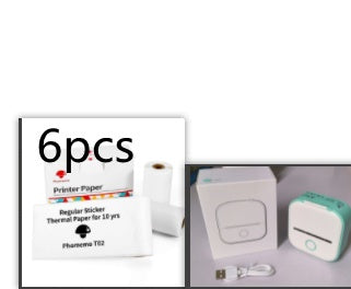 Portable Mini Thermal Label Printer Home Photo Printer Student Wrong Question Printer Bluetooth-compatible Mini Label Printer Price Tag - Shenanigans 