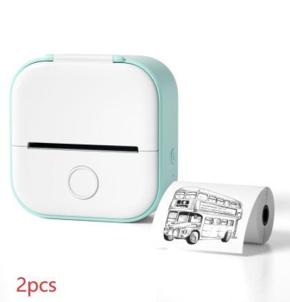 Portable Mini Thermal Label Printer Home Photo Printer Student Wrong Question Printer Bluetooth-compatible Mini Label Printer Price Tag - Shenanigans 
