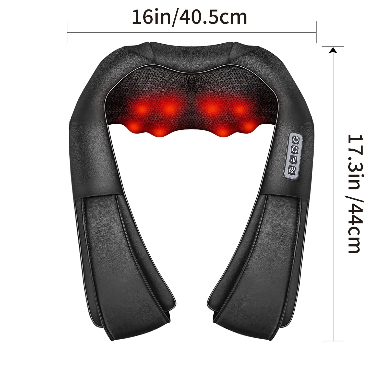 Shiatsu Deep Tissue Neck, Shoulder, and Back Massager with Heat - 4D Kneading Electric Massage Device