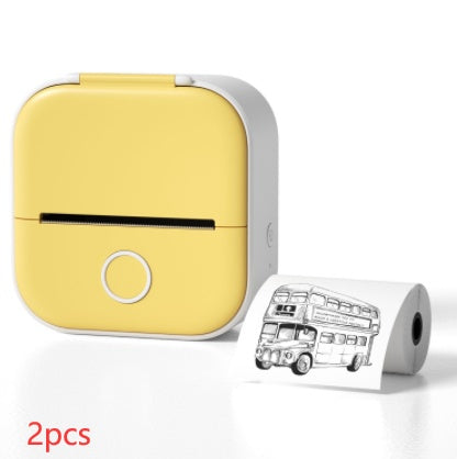 Portable Mini Thermal Label Printer Home Photo Printer Student Wrong Question Printer Bluetooth-compatible Mini Label Printer Price Tag - Shenanigans 