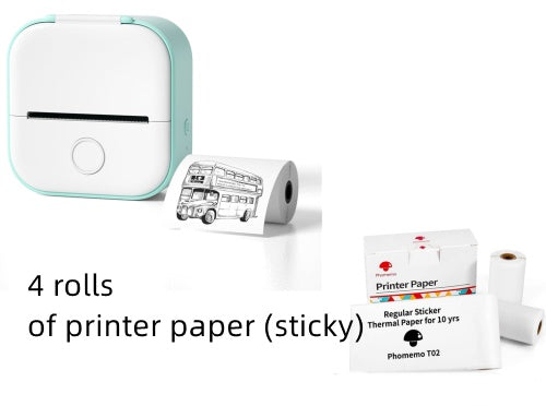 Portable Mini Thermal Label Printer Home Photo Printer Student Wrong Question Printer Bluetooth-compatible Mini Label Printer Price Tag - Shenanigans 