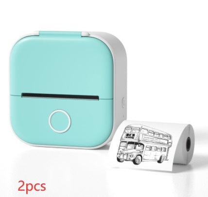 Portable Mini Thermal Label Printer Home Photo Printer Student Wrong Question Printer Bluetooth-compatible Mini Label Printer Price Tag - Shenanigans 