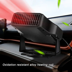 Portable 24V Car Heater with Adjustable 120W/200W Windshield Defroster, Made of Durable ABS
