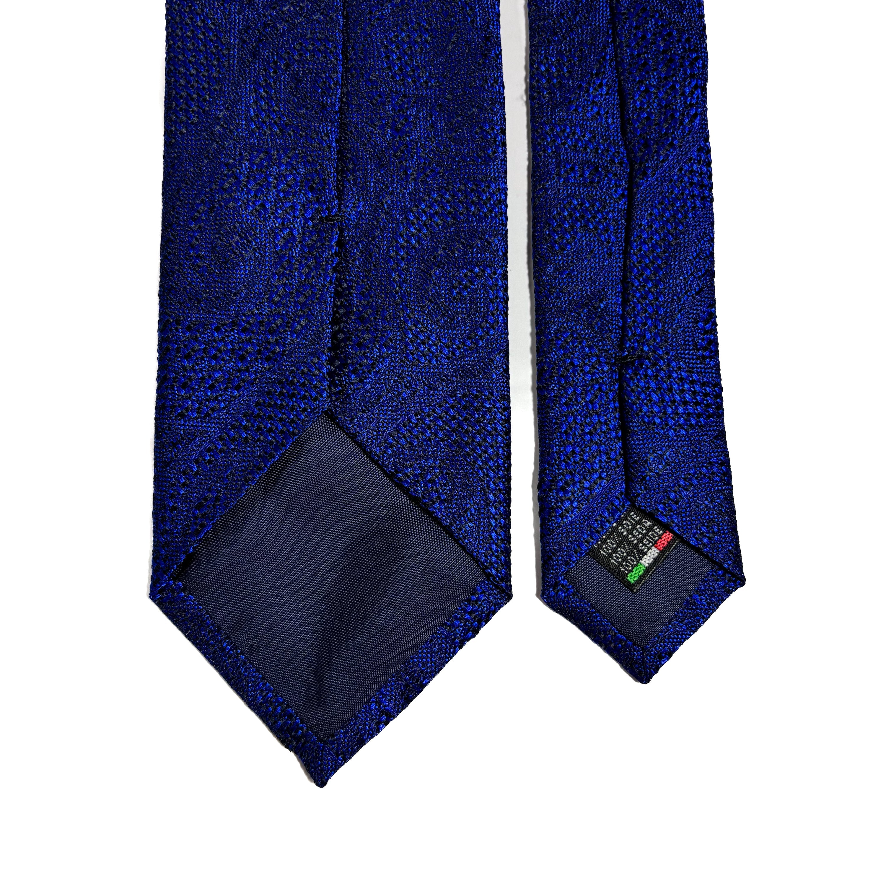 PHOENIX Royal Blue Paisley Silk Grenadine Jacquard Tie