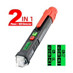 HABOTEST HT100P Non Contact 3 Phase Rotation Indicator AC LCD Display