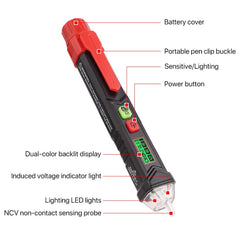 HABOTEST HT100P Non Contact 3 Phase Rotation Indicator AC LCD Display
