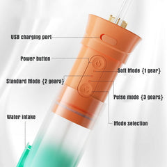 200ml Portable Oral Irrigator Teeth Cleaner 3 Modes USB Rechargeable