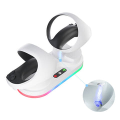 For PS VR2 Controller iplay Colorful Light Charging Base Magnetic