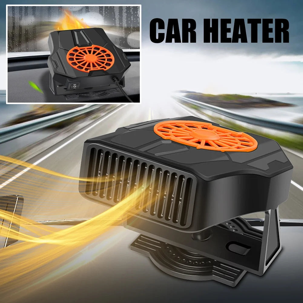 Portable 24V Car Heater with Adjustable 120W/200W Windshield Defroster, Made of Durable ABS