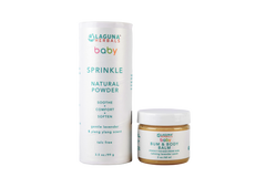 Organic Baby Moisturizer and Sprinkle ( talc free)baby powder set.