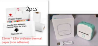 Portable Mini Thermal Label Printer Home Photo Printer Student Wrong Question Printer Bluetooth-compatible Mini Label Printer Price Tag - Shenanigans 