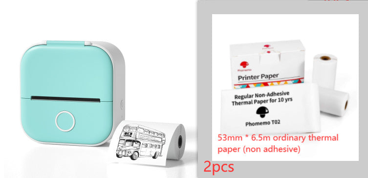 Portable Mini Thermal Label Printer Home Photo Printer Student Wrong Question Printer Bluetooth-compatible Mini Label Printer Price Tag - Shenanigans 