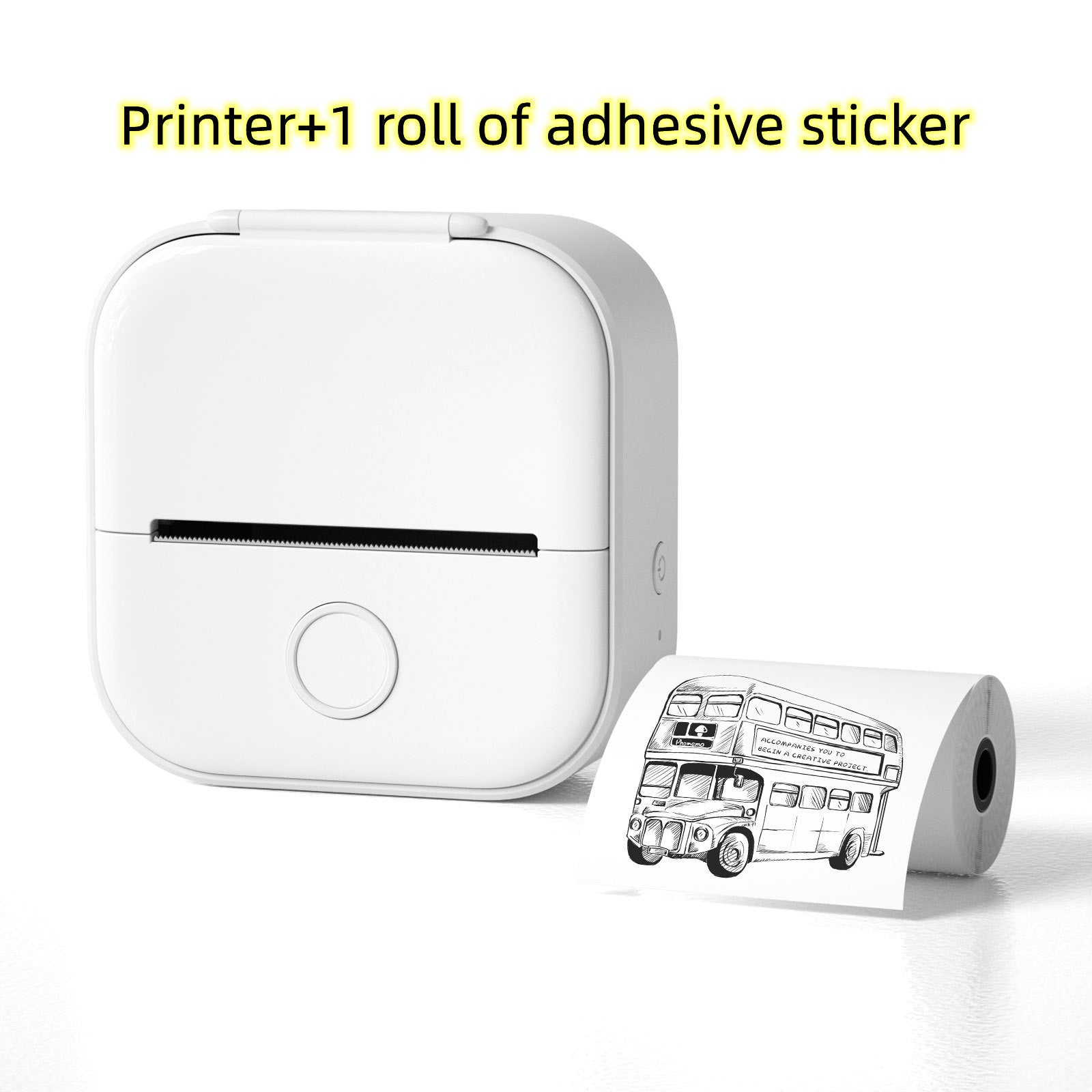 Portable Mini Thermal Label Printer Home Photo Printer Student Wrong Question Printer Bluetooth-compatible Mini Label Printer Price Tag - Shenanigans 