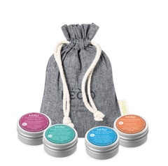 Kear Mini Balm Collection: Travel-Sized Skincare Bliss, Pack Of Four