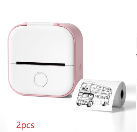 Portable Mini Thermal Label Printer Home Photo Printer Student Wrong Question Printer Bluetooth-compatible Mini Label Printer Price Tag - Shenanigans 
