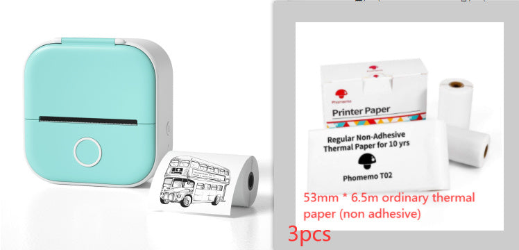 Portable Mini Thermal Label Printer Home Photo Printer Student Wrong Question Printer Bluetooth-compatible Mini Label Printer Price Tag - Shenanigans 