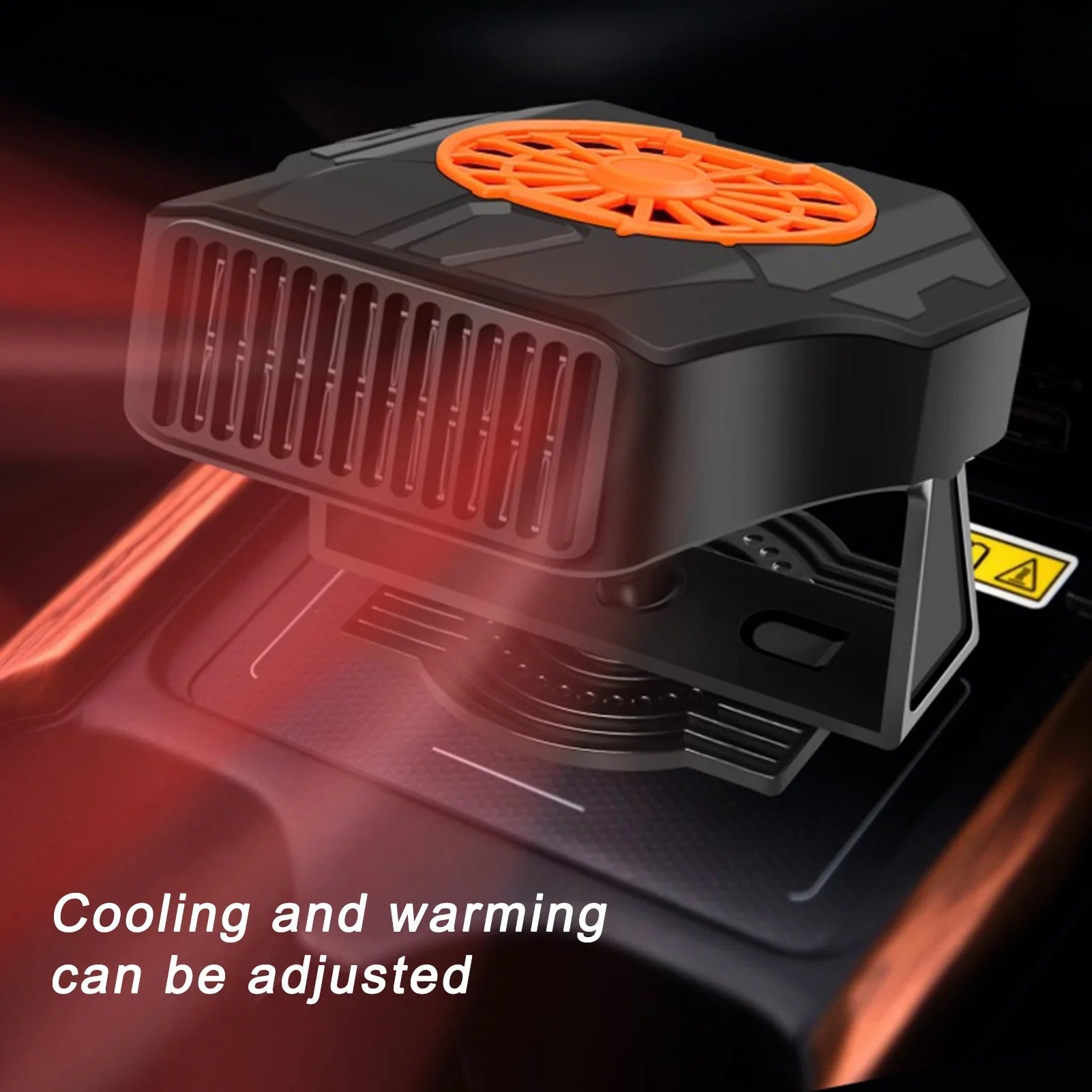 Portable 24V Car Heater with Adjustable 120W/200W Windshield Defroster, Made of Durable ABS