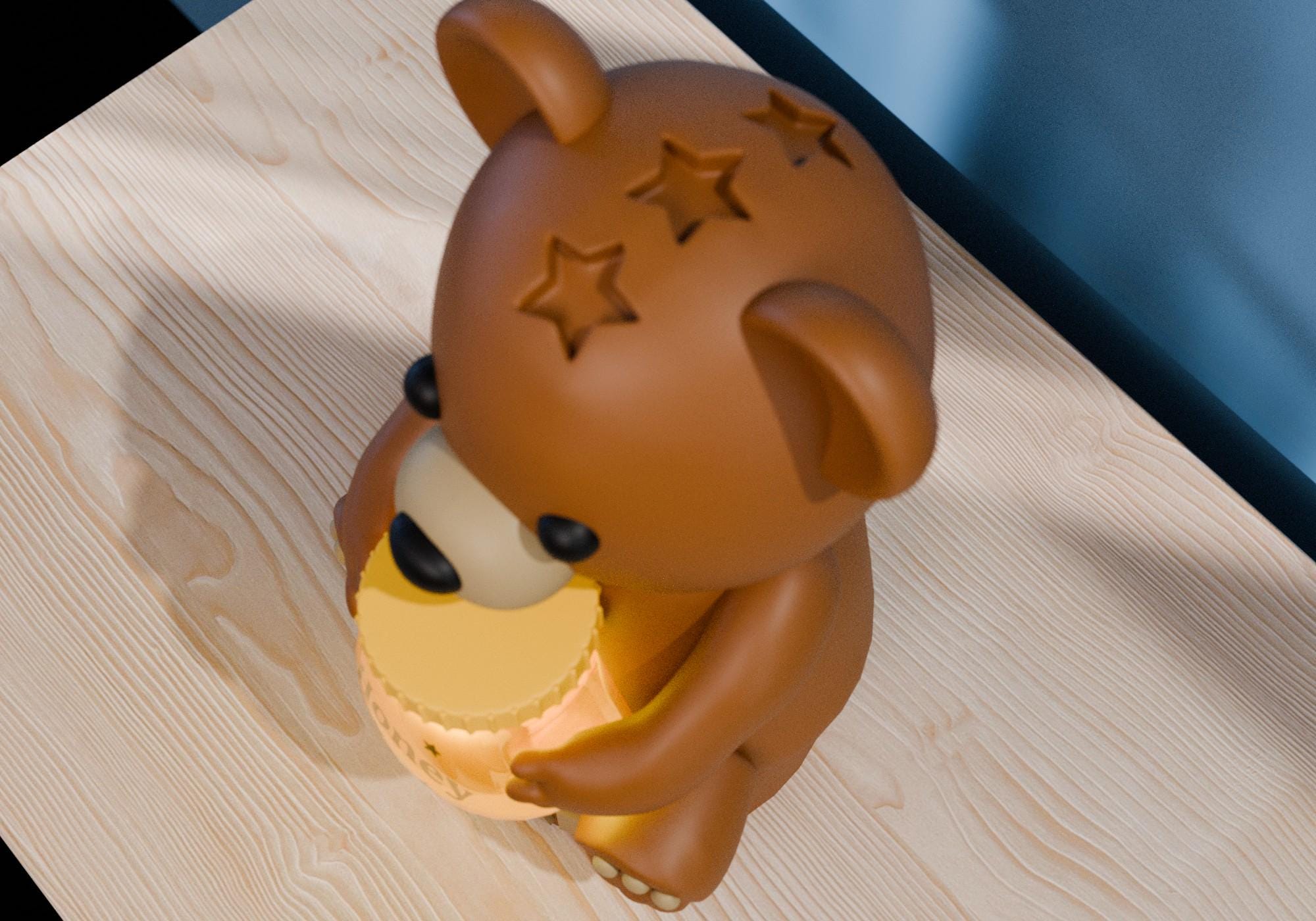 Personalized Teddy Bear Night Light – Custom Baby Room Decor Gift