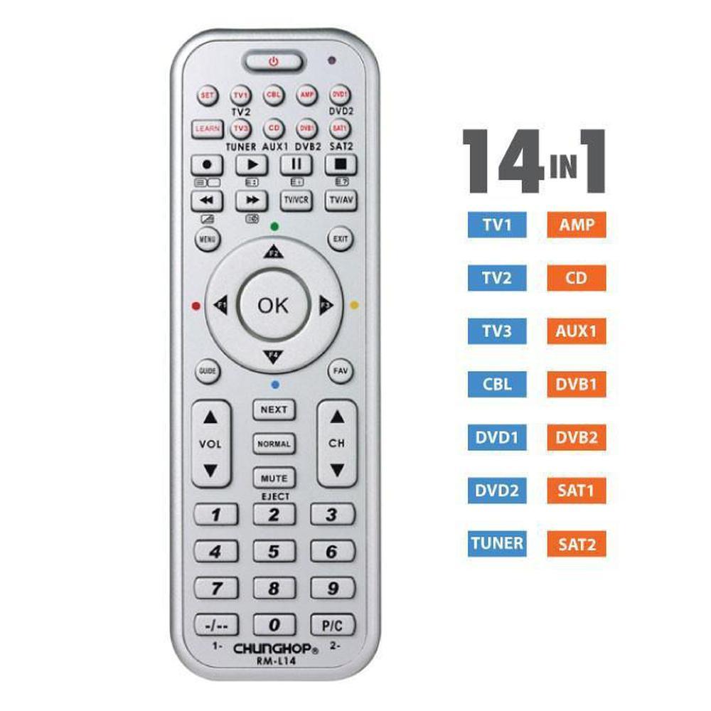 Universal TV DVD SAT TUNER AUX AMP CD Remote Control-Many Brand